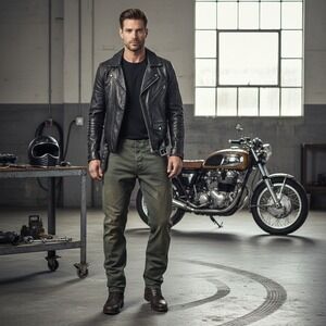 G-Star Raw Arc 3D Mens 30x32 Olive Slim Green Pants Twisted Seam COJ Canvas